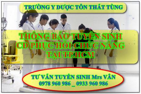 Học Cao đẳng Phục hồi chức năng tốt nhất tại TPHCM. cđ phục hồi chức năng