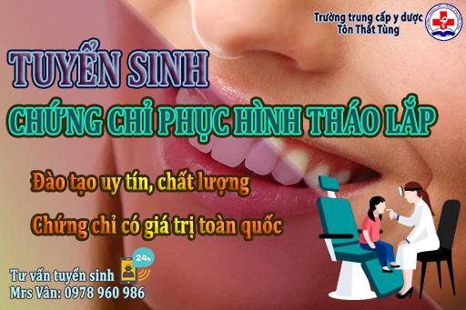Đạo tạo chứng chỉ phục hình tháo lắp năm 2022 uy tín tại tp.HCM. Đạo tạo chứng chỉ phục hình tháo lắp năm 2022