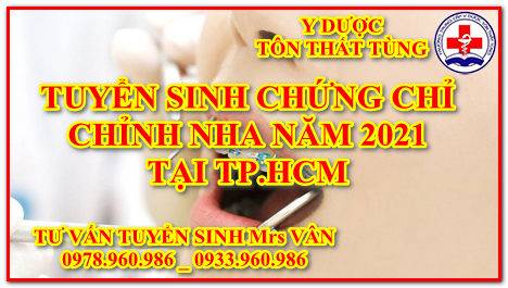 Địa chỉ học chứng chỉ chỉnh nha uy tín năm 2025 tại TPHCM. chỉnh nha