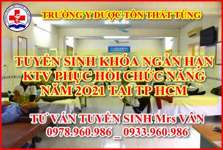 Tuyển sinh KTV Vật lý trị liệu phục hồi chức năng năm 2025 VLTL-PHCN