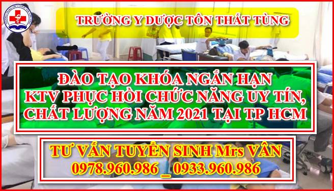 Tuyển sinh KTV Vật lý trị liệu phục hồi chức năng năm 2021 tại Hà Nội. KTV Vật lý trị liệu phục hồi chức năng