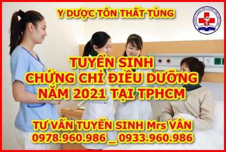Tuyển sinh chứng chỉ điều dưỡng năm 2025 ở đâu tốt nhất tại TPHCM. điều dưỡng