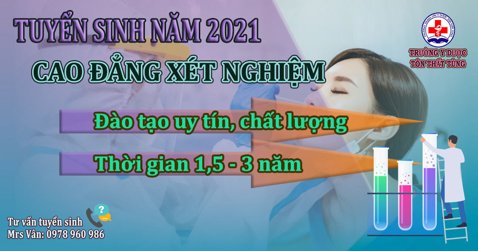 Tuyển sinh cao đẳng xét nghiệm năm 2022 uy tín tại Hà Nội.