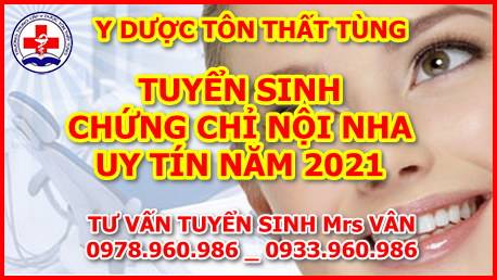 Tuyển sinh chứng chỉ nội nha năm 2025 uy tín tại Hà Nội. Nội nha