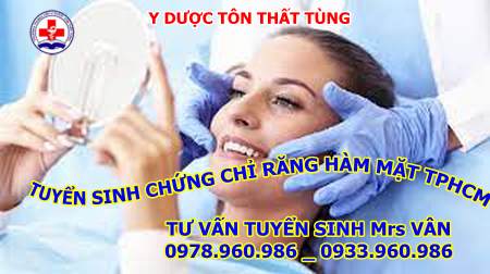 Tuyển sinh chứng chỉ răng hàm mặt học online